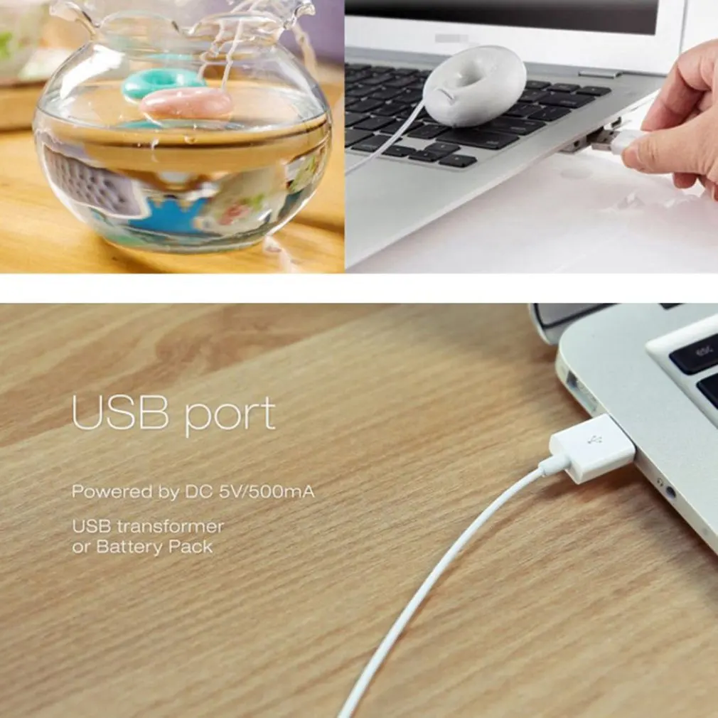 1 pcs  usb office desktop mini humidifier portable air purifier creative donut humidifier Mini sprayer