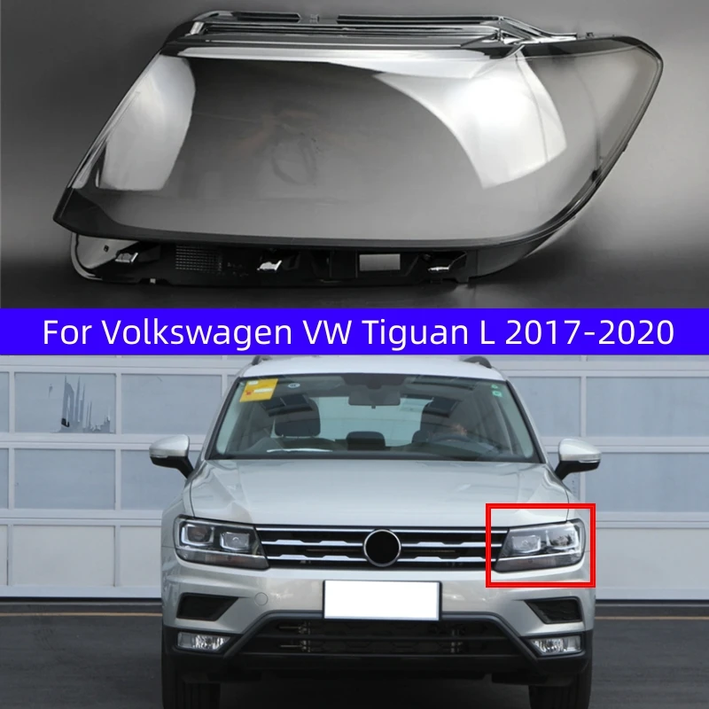 For Volkswagen VW Tiguan L 2017 2018 2019 2020 Headlamp Shell Headlight Cover Lamp Covers Transparent Lampshade Lens Plexiglass