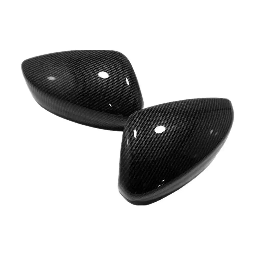 For Mazda 3 Axela 2014-2023 Car Rearview Side Mirror Cover Wing Cap Exterior Door Housing Shell Trim Sticker ABS Carbon Fiber