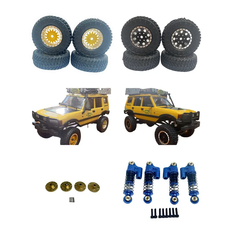 

FMS 1:24 FCX24M Land Rover Camel Cup D90 D110 Range Rover Discovery пульт дистанционного управления автомобильные детали обновление шин амортизатор адаптер