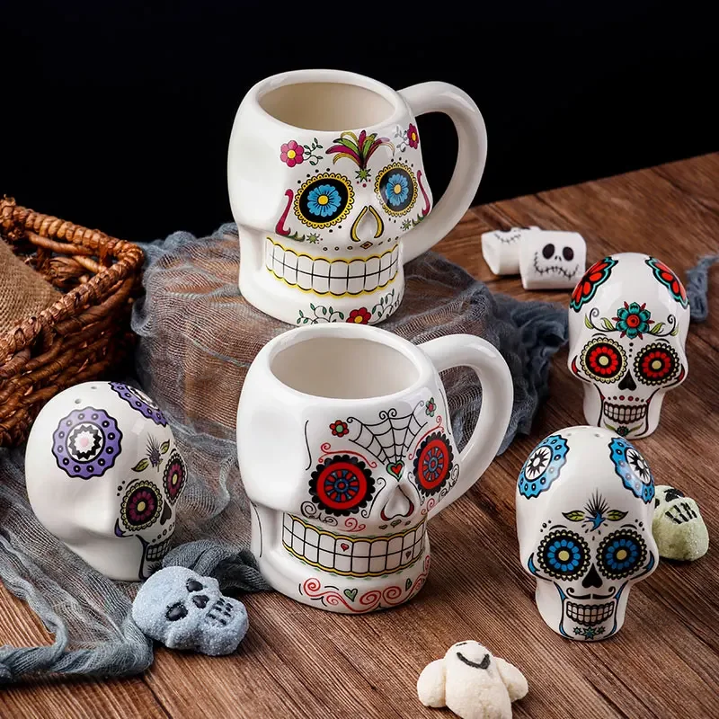 

Керамическая кружка 350 мл, креативная индивидуальная чашка на Хэллоуин, кофе, чай, напитки, десерт, завтрак, молочные кружки, ручка, посуда для напитков, подарок