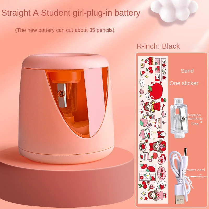 Automatic Electric Pencil Sharpener Heavy Duty usb Mechanical for Kids Girls for School Stationery Office and Stationery