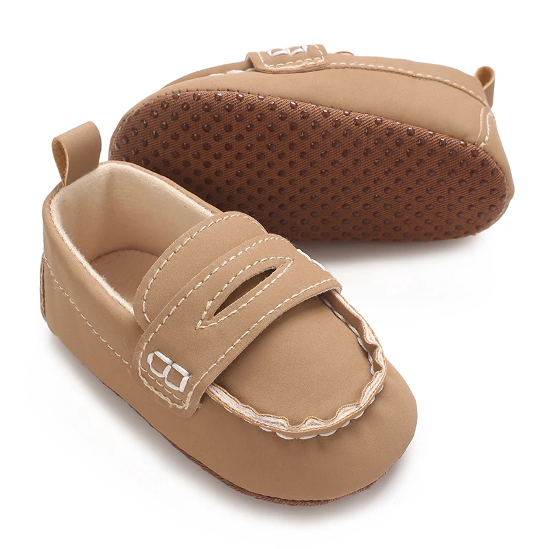Einfarbige, lässige Baby-Wanderschuhe mit weicher Sohle, geeignet für Säuglinge und Kleinkinder im Alter von 0–1 Jahren, Bohnenschuhe und Vorfußschuhe – Detail 16