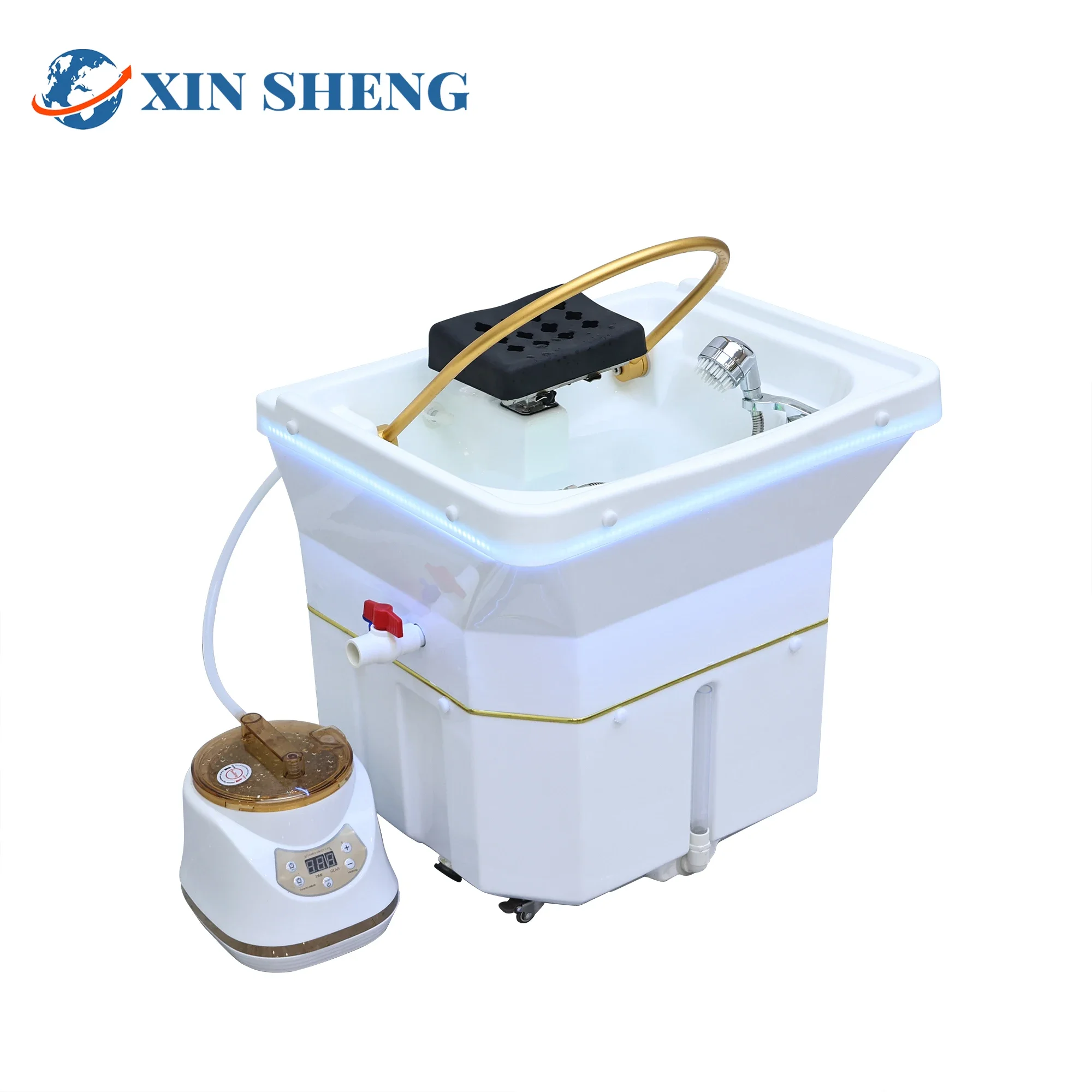 Movable Portable Head SPA Shampoo Basin, Hair Salon Water Basin, Head Hydrotherapy Fumigation Machine, SPA Furniture Wholesale