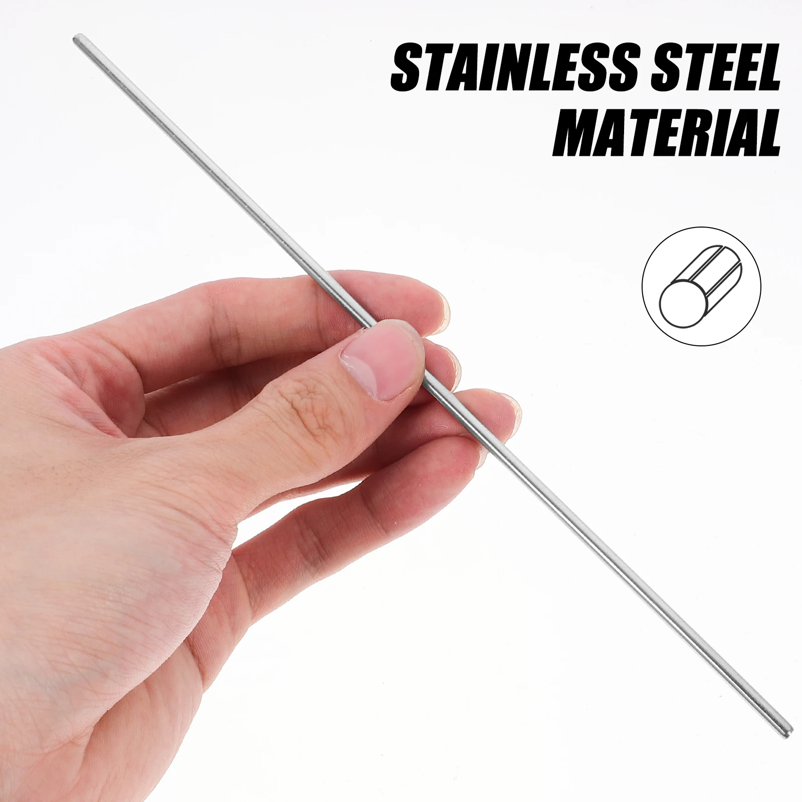 

12Pcs Stainless Steel Blocking Pins for Knitting Board Professional Crochet Pegs Supplies Kit Stainless Steel Rod Pins