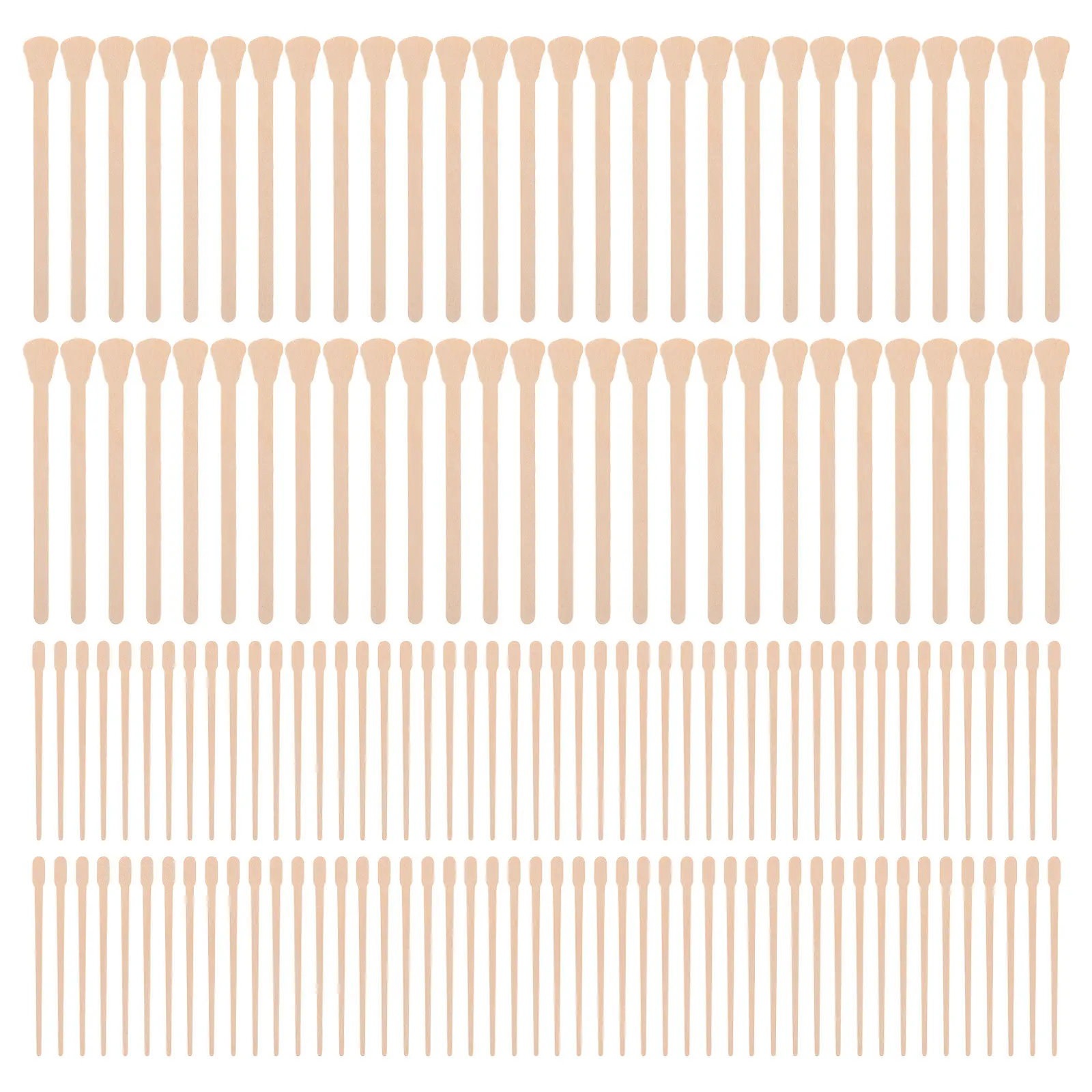 200Pcs Hair Removal Waxing Sticks Wood Precision Application Nose Body Wax Applicator Supplies Waxing Sticks Wax Supplies