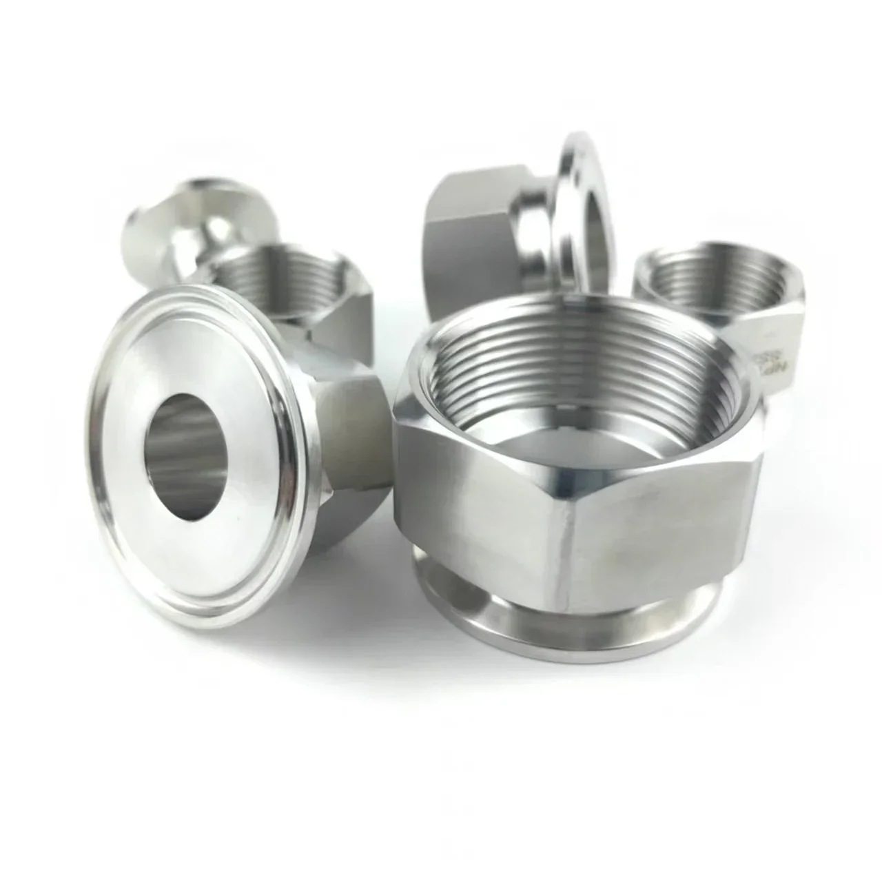 

1/8 1/4 1/2 3/4 1 1-1/4 1-1/2 2'' NPT Female Adapter Sanitary Stainless Steel Tri Clamp SS304 Pipe Fitting 25.4 50.5 64mm