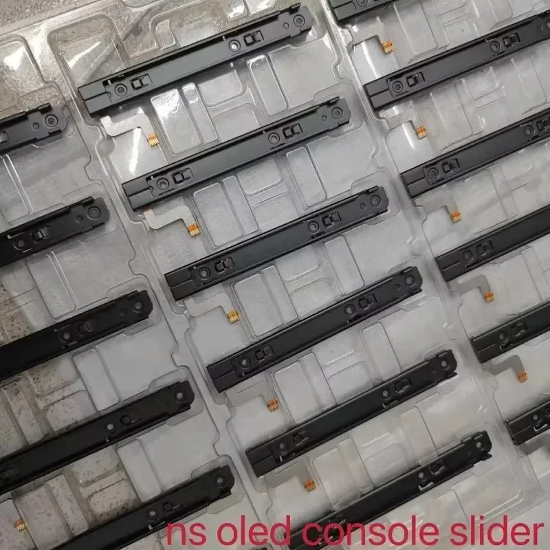 10sets/lot for Nintendo Switch OLED Console Slideway Right and Left L R Slide Rail with Flex Cable for SwitchOLED Console NS