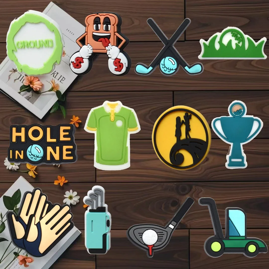 

100Pcs Bulk Shoe Charms for Crocs Accessories Baseball Stadium Shoes Charm for Croc Decorations Pins Men Jeans Woman Clogs Clips