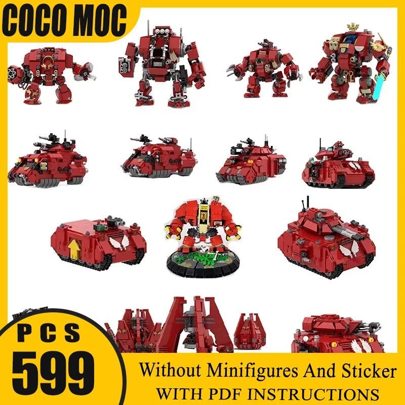 

Hammer Battle Mech Collection Технология Модульные блоки Moc Строительные кирпичи Популярные игры Модель Подарок Рождественские игрушки Наборы «сделай сам» II