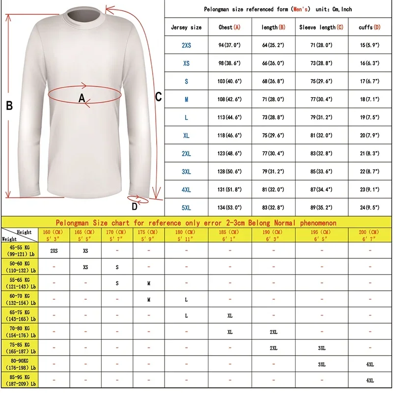 Outdoor round neck men Unisex Fishing Jerseys Long Sleeve Uv Protection Mountain Bike Quick Drying MTB Cycling Jersey