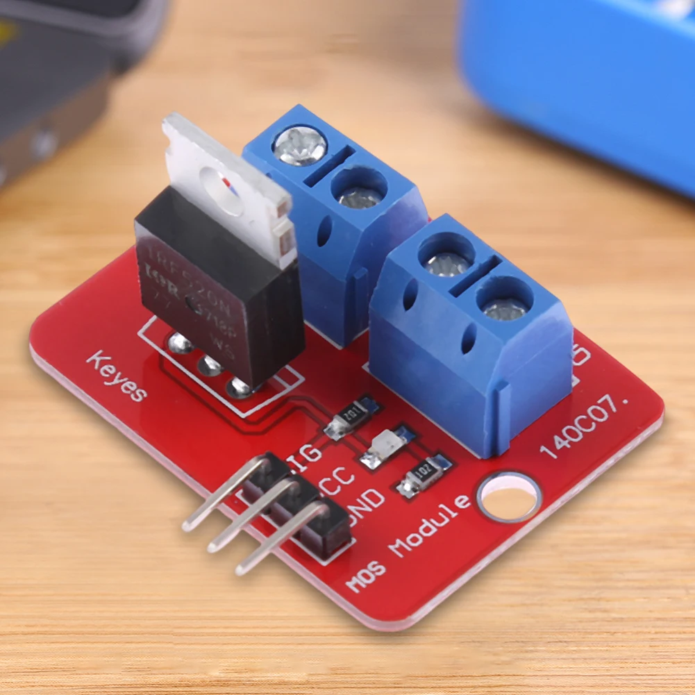 Модуль привода IRF520, 0-24 В, верхняя кнопка Mosfet, модуль драйвера, регулировка ШИМ для Arduino MCU ARM Raspberry Pie