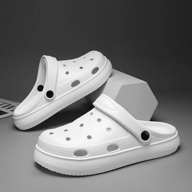 

Женские легкие сандалии-клоги, дышащие садовые туфли, удобные пляжные сандалии без застежек, повседневные прогулочные шлепанцы с поддержкой свода стопы