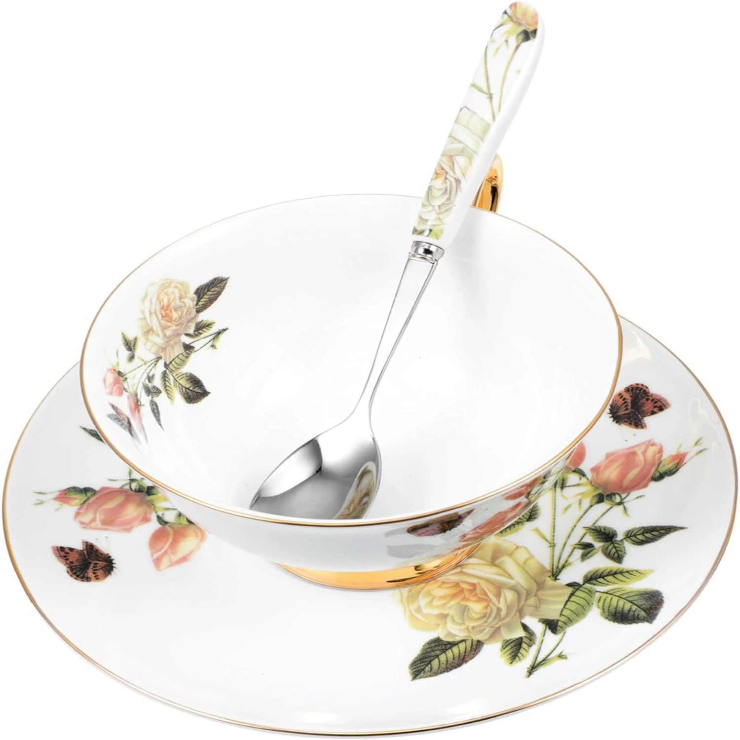 

Stylish and Luxurious White Porcelain Coffee Cup Set with Saucer - Elegant and Modern Design - Ideal for Latte, Espresso, and Te