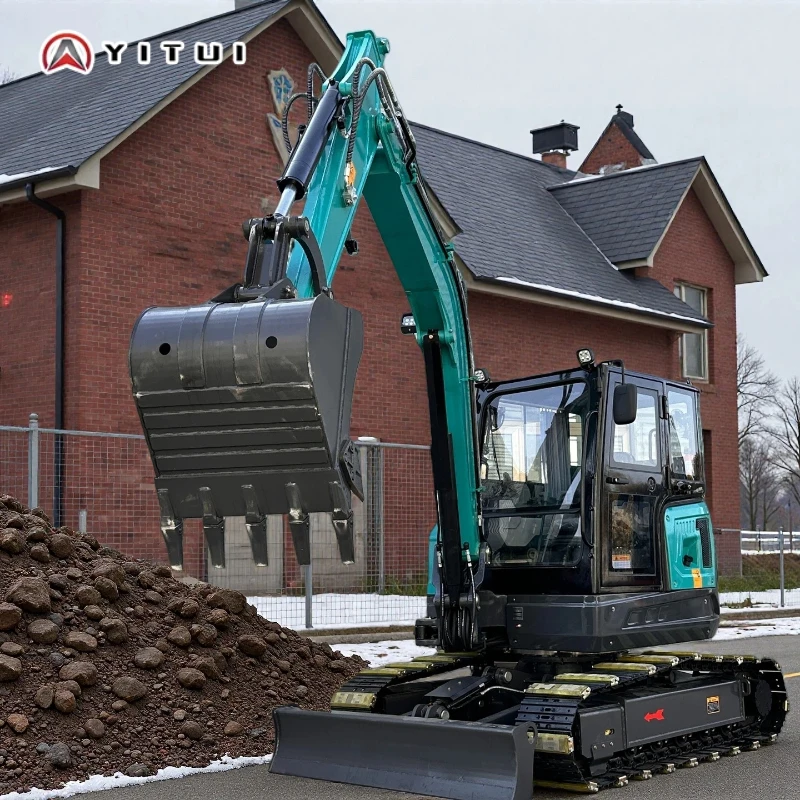 حفارة صغيرة 1.2 طن مخصصة عمق الحفر العميق 3 أمتار محرك كوبوتا ضمان جودة مبيعات المصنع مباشرة #5