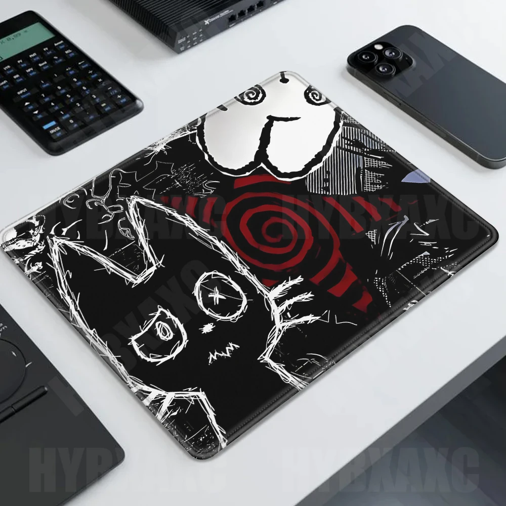 45x40 Dark Punk Anime Mousepad - Desk Setup Tech 评论和价格