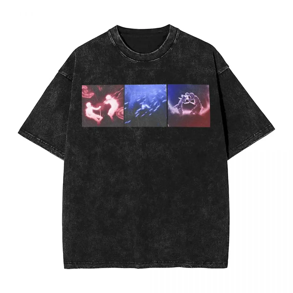 Jayvik Washed T-Shirt Man Jayce X Viktor Arcane Game Awesome Casual T Shirts Summer Crew Neck Hip Hop Tee Shirt Oversize Tops