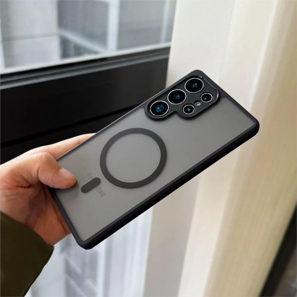 For Magsafe Case Magnetic Wireless Charging Cover For Samsung Galaxy S26 Ultra S24 S25 FE S23 S22 Plus S26+ S25+ S24+ S 26 Ultra