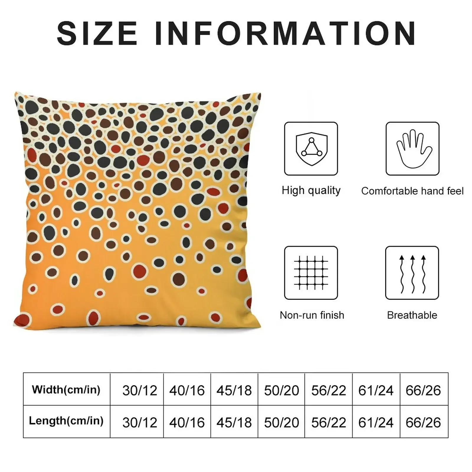 Brown Trout Skin Throw Pillow luxury home accessories covers for pillows pillow