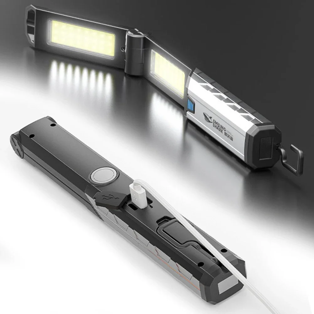 

XPE COB светодиодный рабочий свет USB Перезаряжаемый ручной фонарик, магнитная лампа для осмотра, портативный фонарь для ремонта автомобиля
