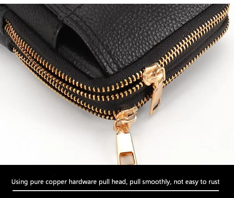 Herren-Umhängetasche aus echtem Leder, große Kapazität, Gürteltasche, Outdoor-Arbeits- und Reisetasche, Handyhalter, Schultergurt – Detail 7