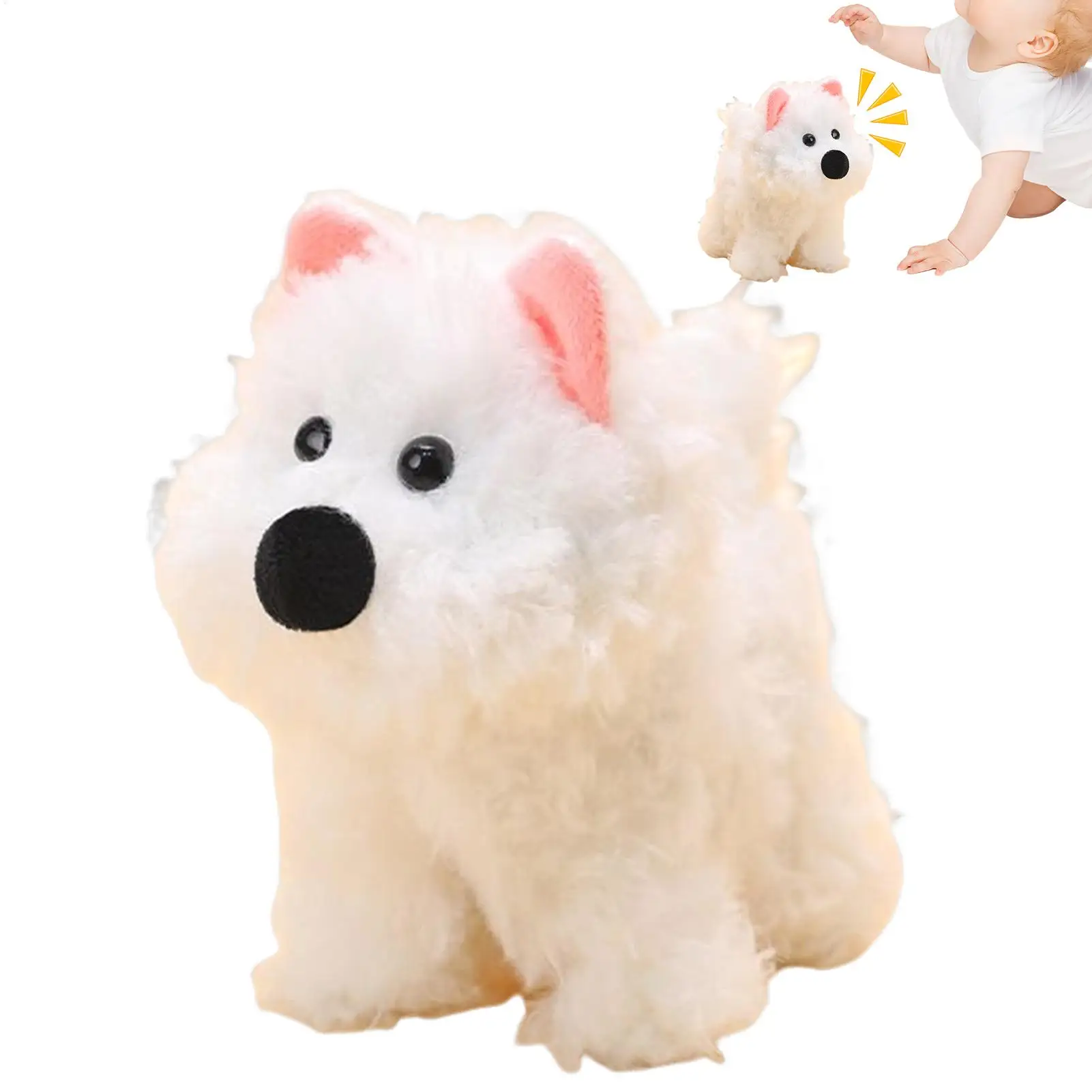 

Stuffed Animal Doll Soft Cute Interactive Robot Horse Doll Electric Interactive Dog Plush Figurine For Kids Boys Girls Living