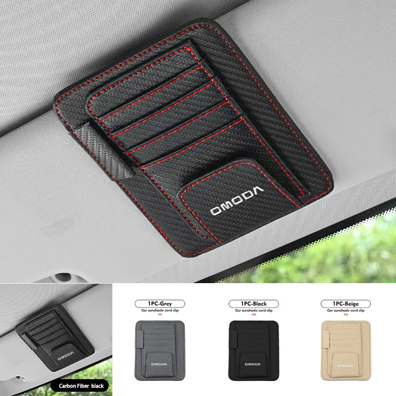 Car Sun Visor Storage Bag Car Glasses Clip Interior Supplie For Chery OMODA Tiggo 5 S5 O5 E5 C5 PRO PHEV Accessories