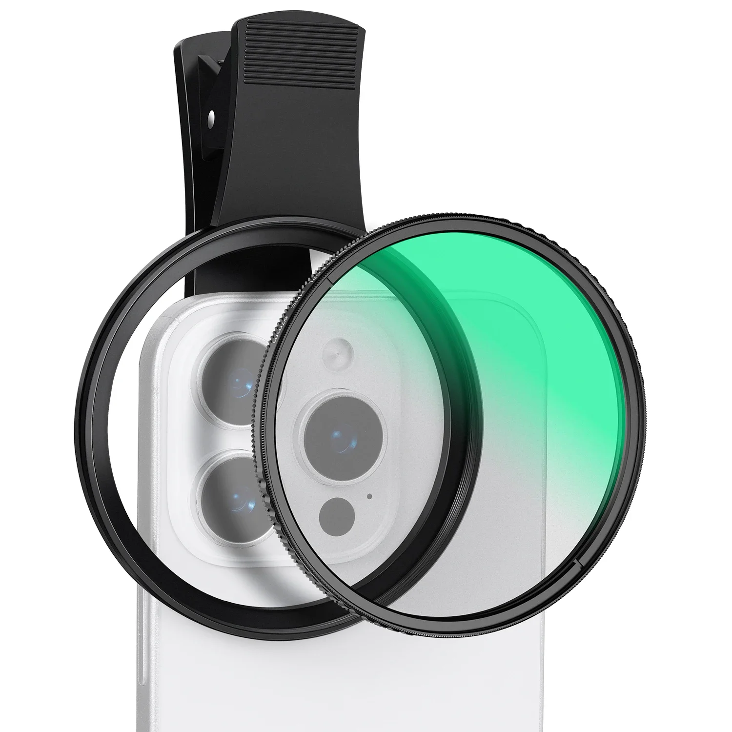 K&F CONCEPT فلتر عالمي 67 مم Clip-on CPL & انتشار أسود 1/4 مع مشبك عدسة الهاتف لـ iPhone 17 16 Pro Max سامسونج شاومي #1