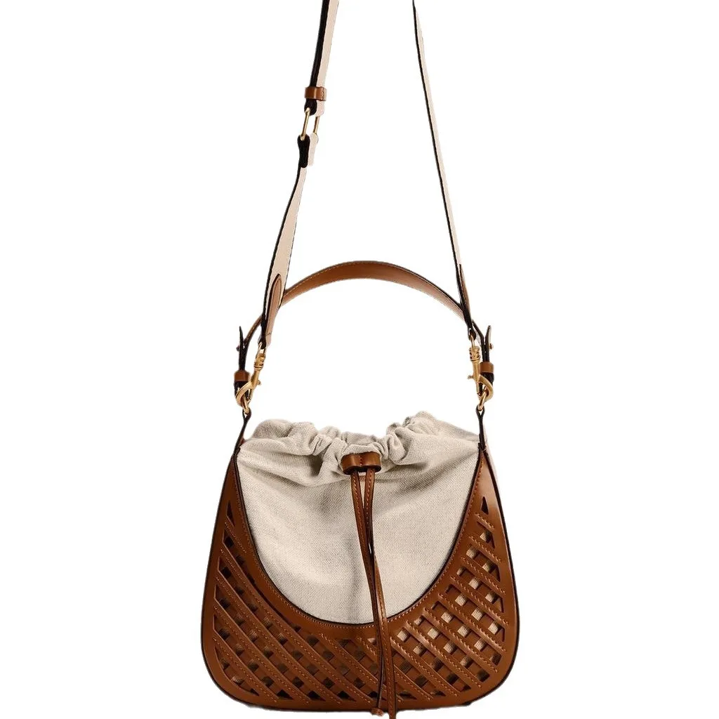 Sac à main tissé pour femmes, sac à bandoulière et bandoulière rétro, sac fourre-tout léger en paille, sac Boho Chic, 2025