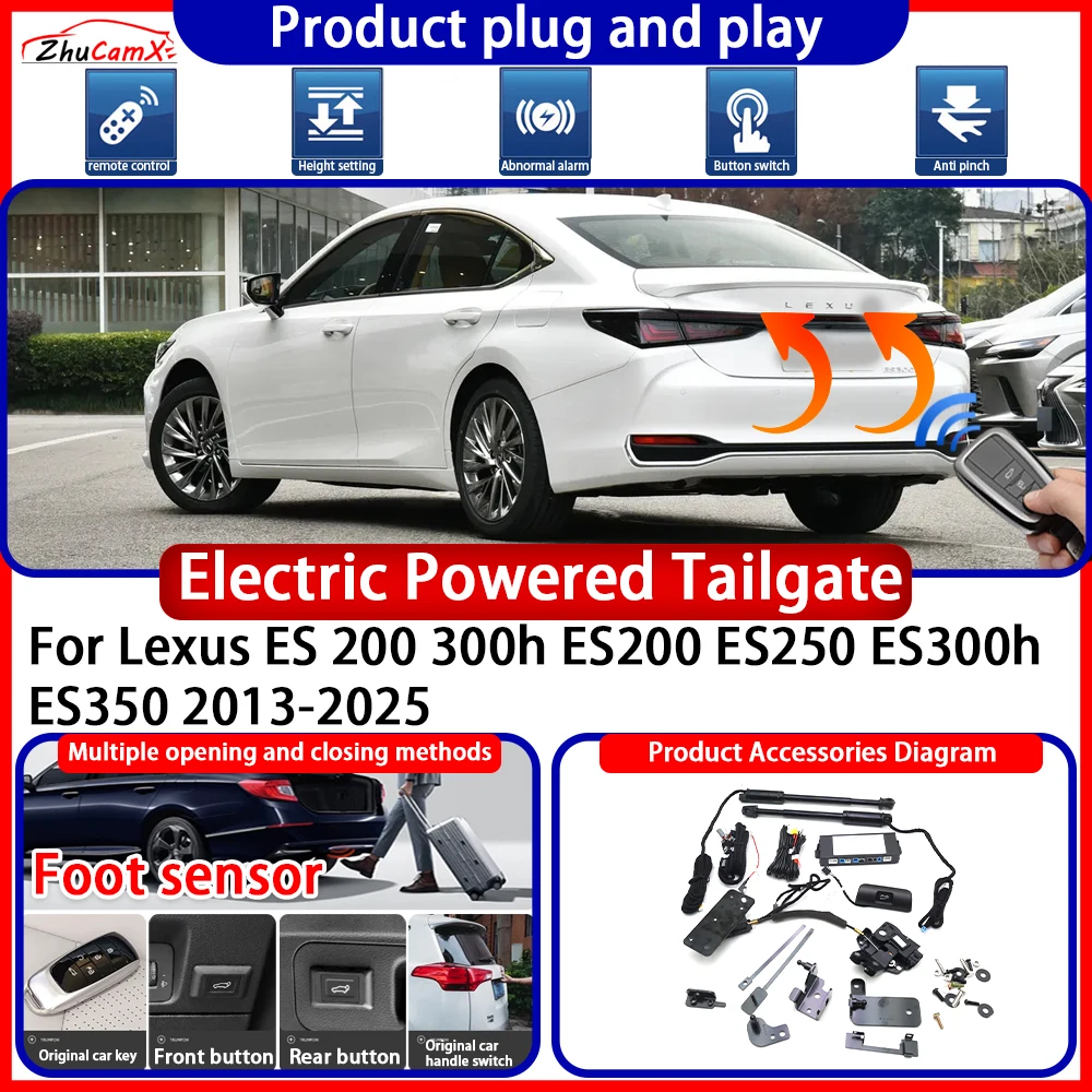 Powered Tailgate for Lexus ES 200 300h ES200 ES250 ES300h ES350 2013-2025 anti pinch Smart Intelligent Trunk Control Gate Lift