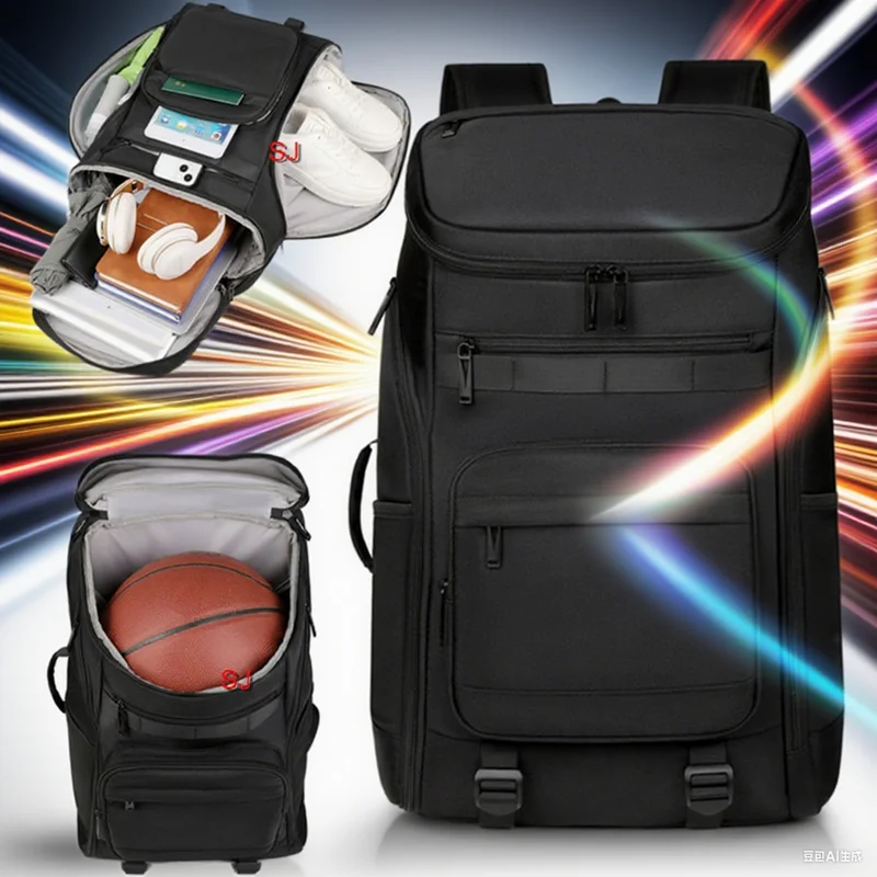 

Мужская спортивная сумка для баскетбольных тренировок, теннисная ракетка Badmiton, фитнес-пакет, сумка для обуви, большой чемодан, дорожный рюкзак для спортзала