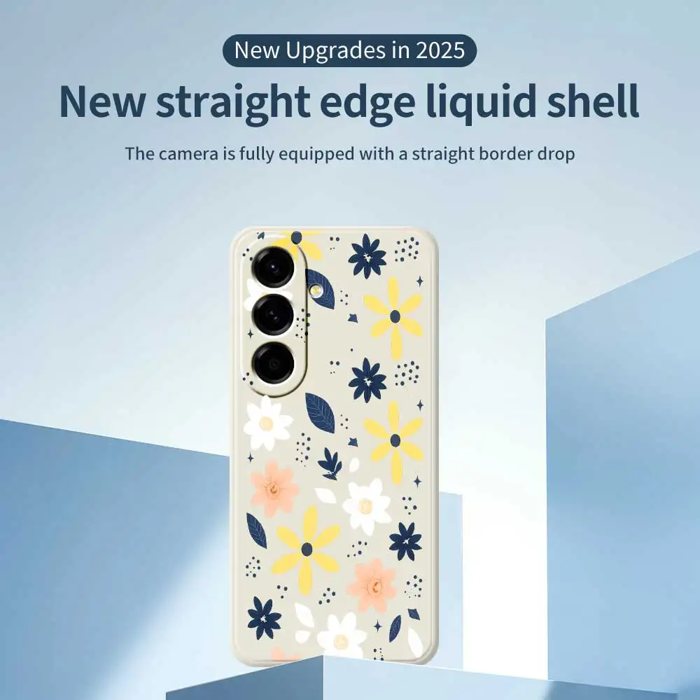 Чехол для телефона со свежим и нежным цветком для Samsung Galaxy A56 A32 A23 A22 5G A32 A23 4G A55 A54 A53 A52 A51 A35 A34 A31 Soft Cover