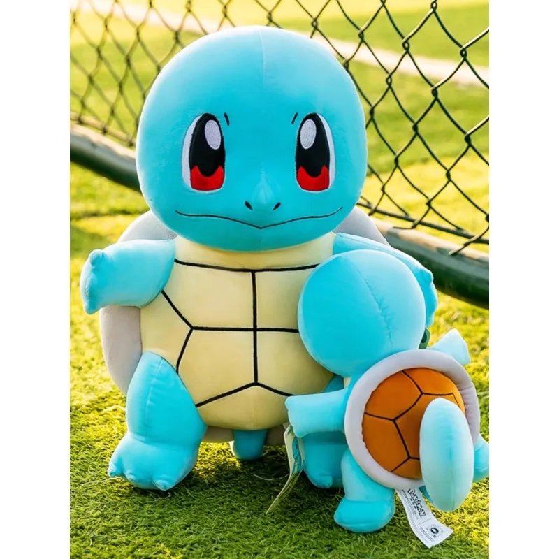 20-70Cm Cartoon Afbeelding Squirtle Gevulde Pop Kawaii Pokemon Groot Formaat Knuffel Schattig Zacht Sierkussen Kinderen Verjaardagscadeaus