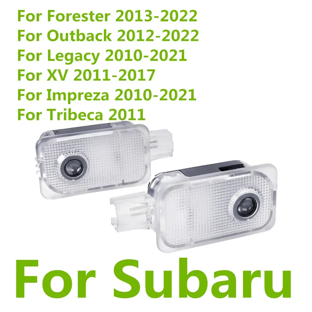 

2X For Subaru Forester Legacy XV Tribeca Impreza Outback 2013 LED Car Door Ghost Shadow Bulb Projector Welcome Light Accessories