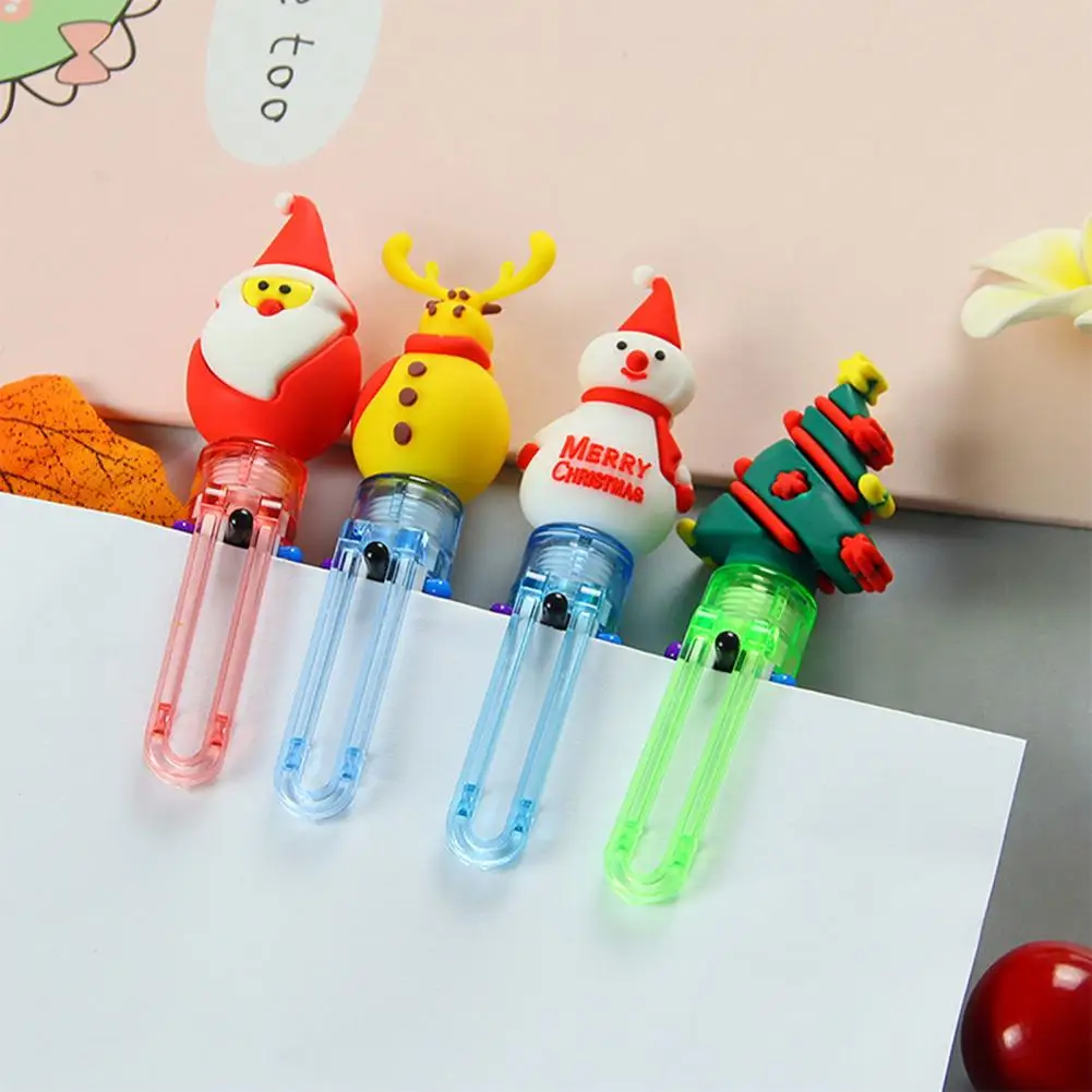 Ballpoint Pens Christmas Ballpoint Pens Festive Designs for Smooth Writing Stationery Gift Set for Students Office Use 6 Color