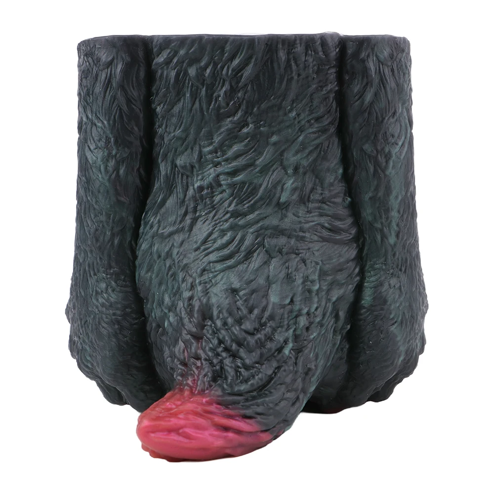 Geeba novo modelo inspirado no dragão gato masturbador masculino de canal duplo feito de silicone seguro vagina realista onahole brinquedos sexuais 18 +