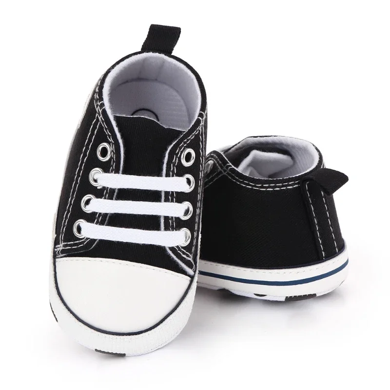 Baby Canvas Shoes Classical Newborn Baby Boys Girls Shoes Spring Autumn and Winter Plush Toddler Kids Sport Sneakers 0-18Months