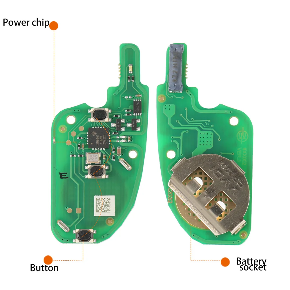 Xhorse XEDS01EN VVDI Super Remote Key DS Style 3 Buttons 5pcs/lot