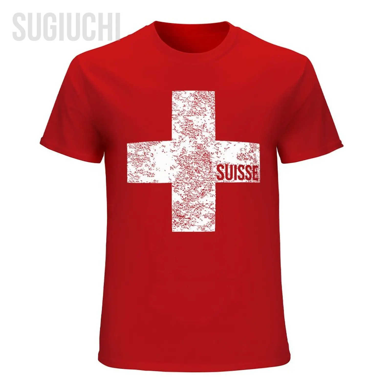 Unisex Men Switzerland Suisse Flag Swiss Zurich Geneva Tshirt Tees O-neck T Shirts Women Boys 100% Cotton T-Shirt