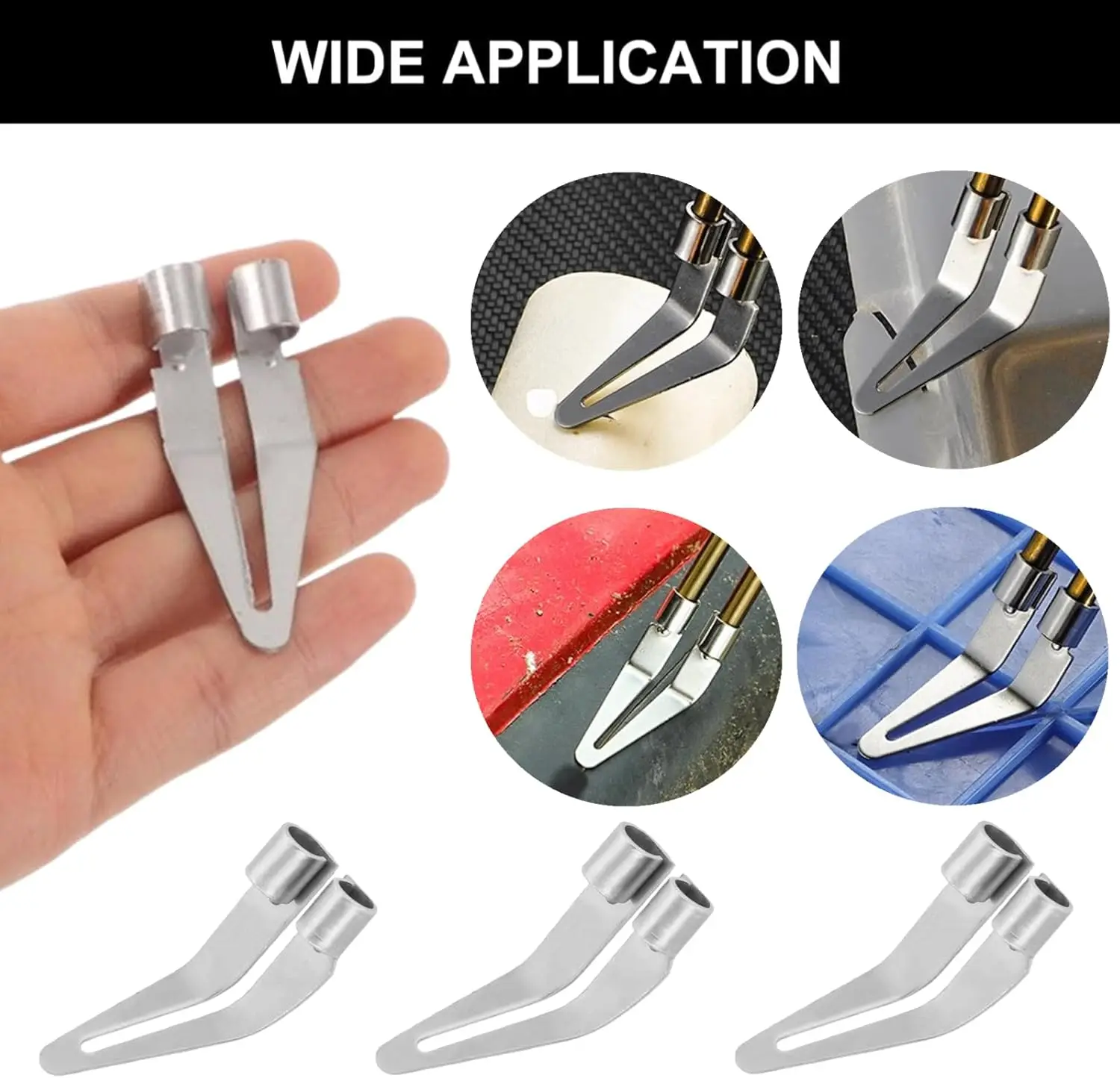 Car Bumper Repair Plastic Welding Smoother Tool Attachment Compatible with Hot Air Welding Gun and Electric Soldering Iron Kits