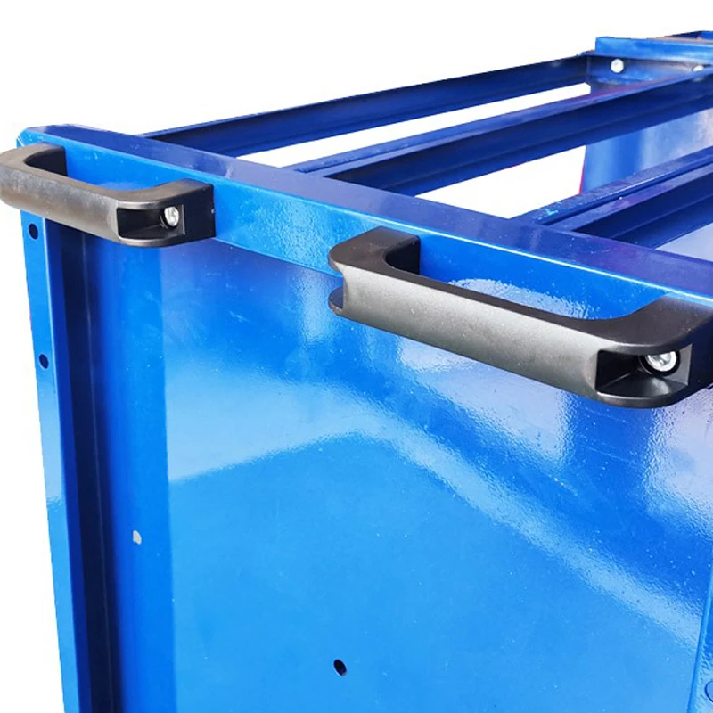 BT30 CNC Tool Trolley Cart 35 Capacity Tooling Blue 45 Taper Tool Holders Shelf Cart with Two Swivel Two Fixed Casters