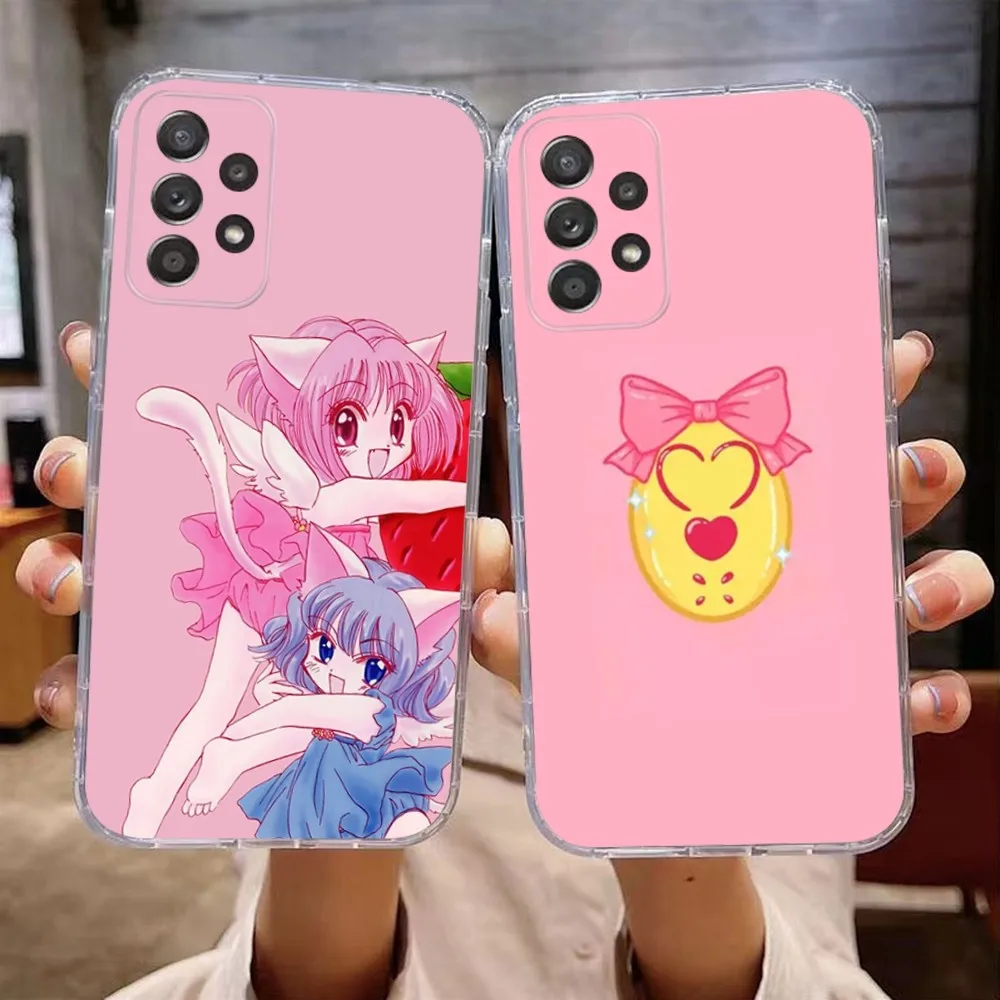 Tokyo M-Mew M-Mew Phone Case For Samsung Galaxy A71,70,52,51,40,31,A50,30S,21S,Note20ultra Transparent Cover