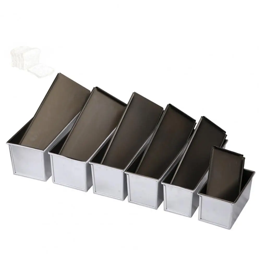 Toast Mold for Bakeware Non-stick Loaf Pan with Lid Aluminum Alloy Bread Mold Container Sandwich Toast Bakeware for Healthy Oven