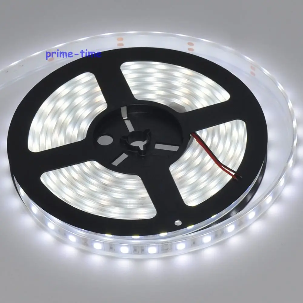 IP68 Waterproof 5050 LED Strip,12V 60LED/M 5M flexible Strip,White Warm White RGB,Underwater Use for Swimming Pool,Fish Tank