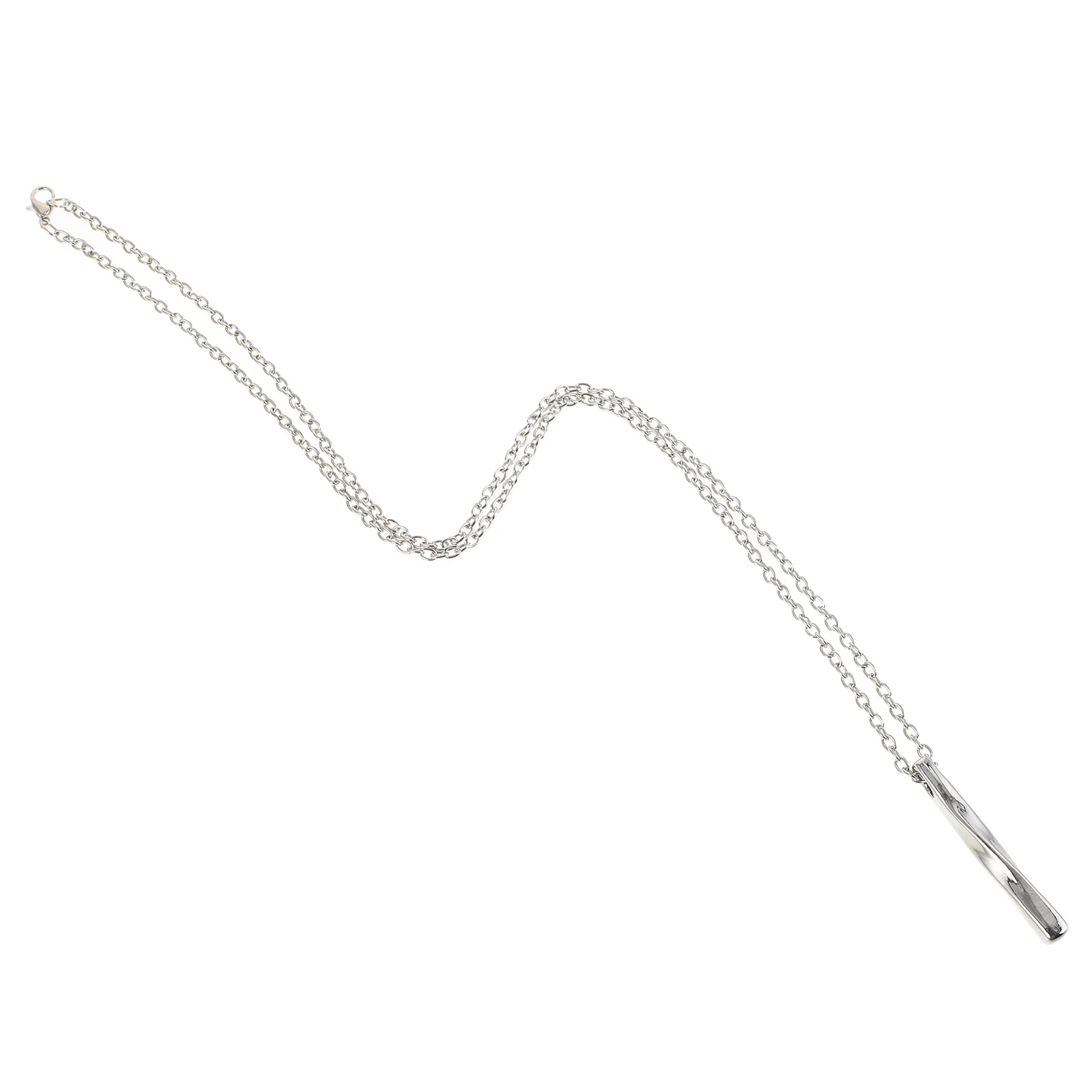 

Wool Chain Pendant Zinc Alloy Twisted Cube Stick Necklace For Men Cool Chunky Jewelry Unisex Decorative Accessory