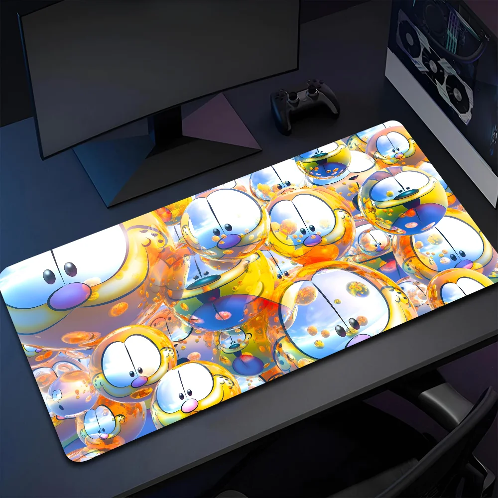 1pc Hot Anime Cute Garfield CAT Non-slip Mouse Pad Suitable For Office Computers Laptops E-sports Game Desk Mats XXL Keyboard