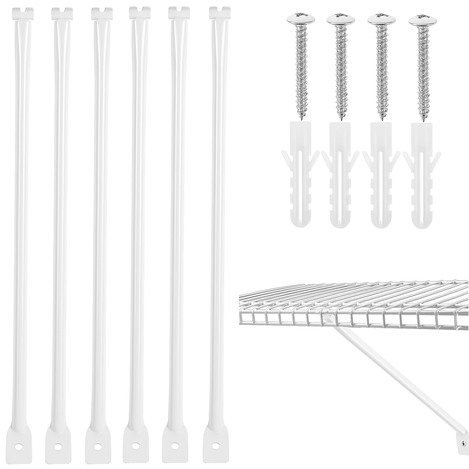 

6Pcs Metal Rv Brackets Heavy-Duty Support for Awnings Shelves Trailers Outdoor Camper Accessories Rv Trailer Accessories