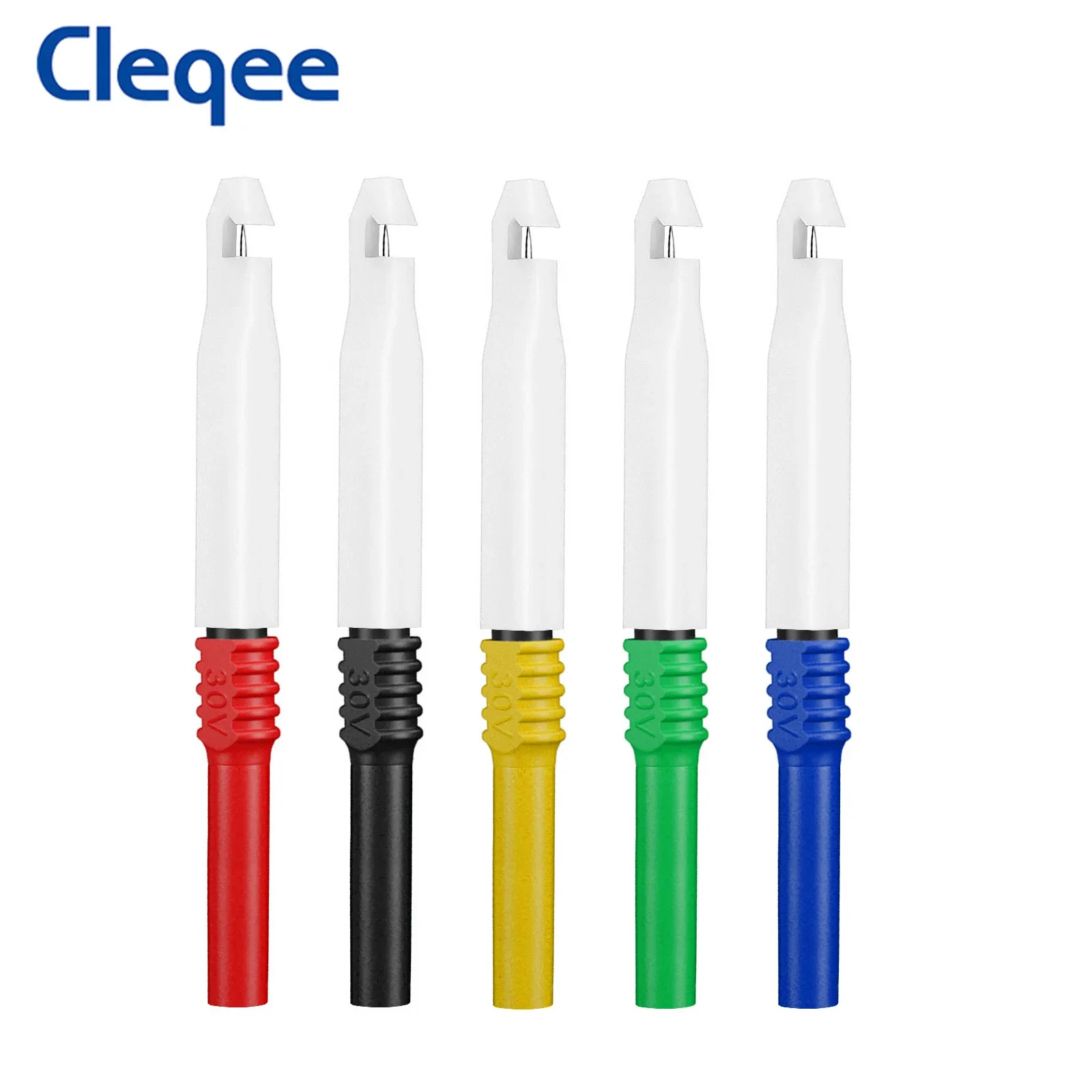 

Cleqee P30009 5 шт. изолированный задний зонд проволочные Щупы для пирсинга, Автомобильные Диагностические тестовые аксессуары инструменты для ремонта игла