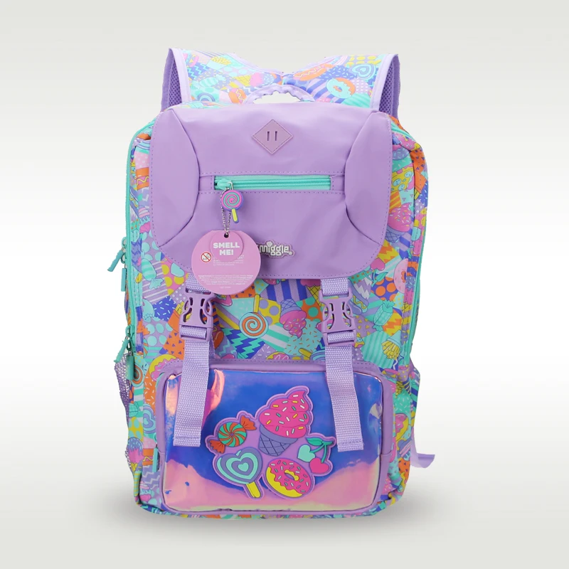 Australia Smiggle hot-selling original girl backpack backpack cute ice cream large-capacity schoolbag 18 inches