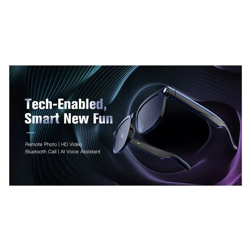 Hot-Smart Glasses With 4K Wifi Bluetooth, Camera 8MP Video, AI Voice, Live Feed, 150+ Languages Translation Support